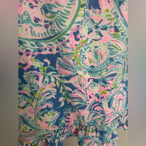 Lilly Pulitzer Masey Romper Dream Team Paisley Size 12 NWT - Picture 3 of 9